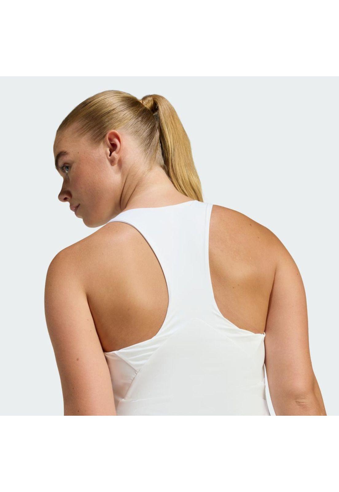 Polera adidas Mujer sin Mangas Tennis Climacool Espalda en Y-4