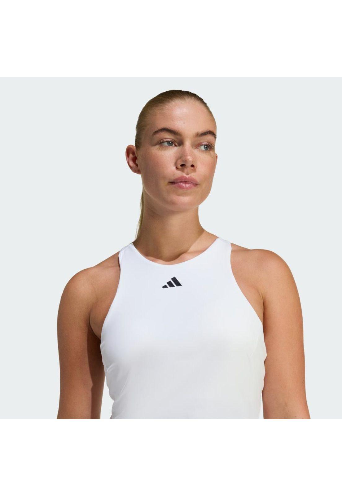 Polera adidas Mujer sin Mangas Tennis Climacool Espalda en Y-5