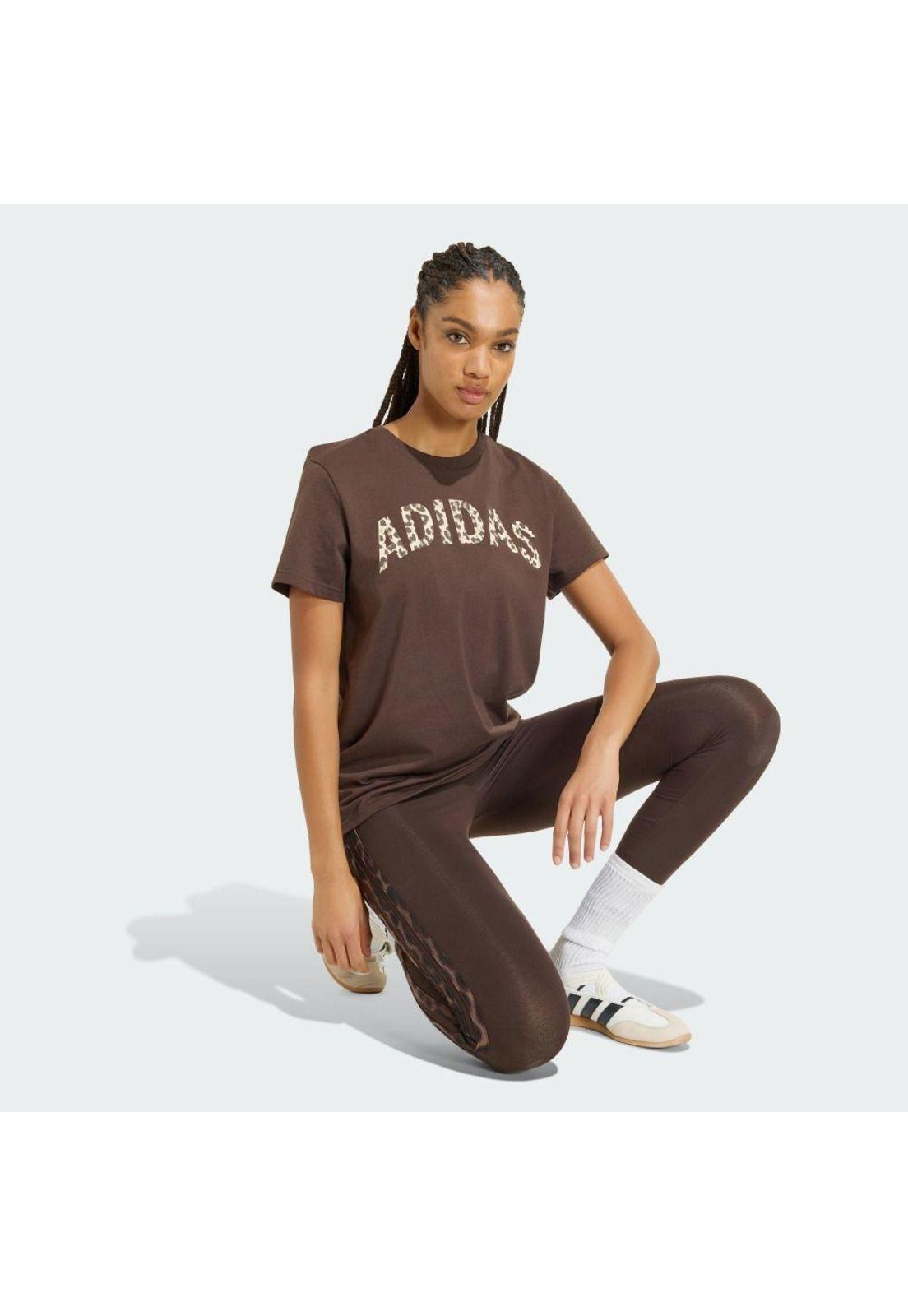 Polera adidas Mujer Estampada Animal 2 Holgada-3