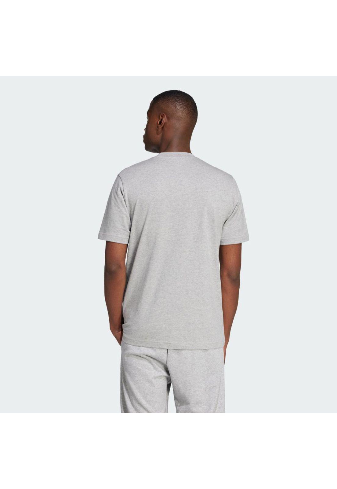 Polera adidas Hombre Essentials Logo Grande Gris-2