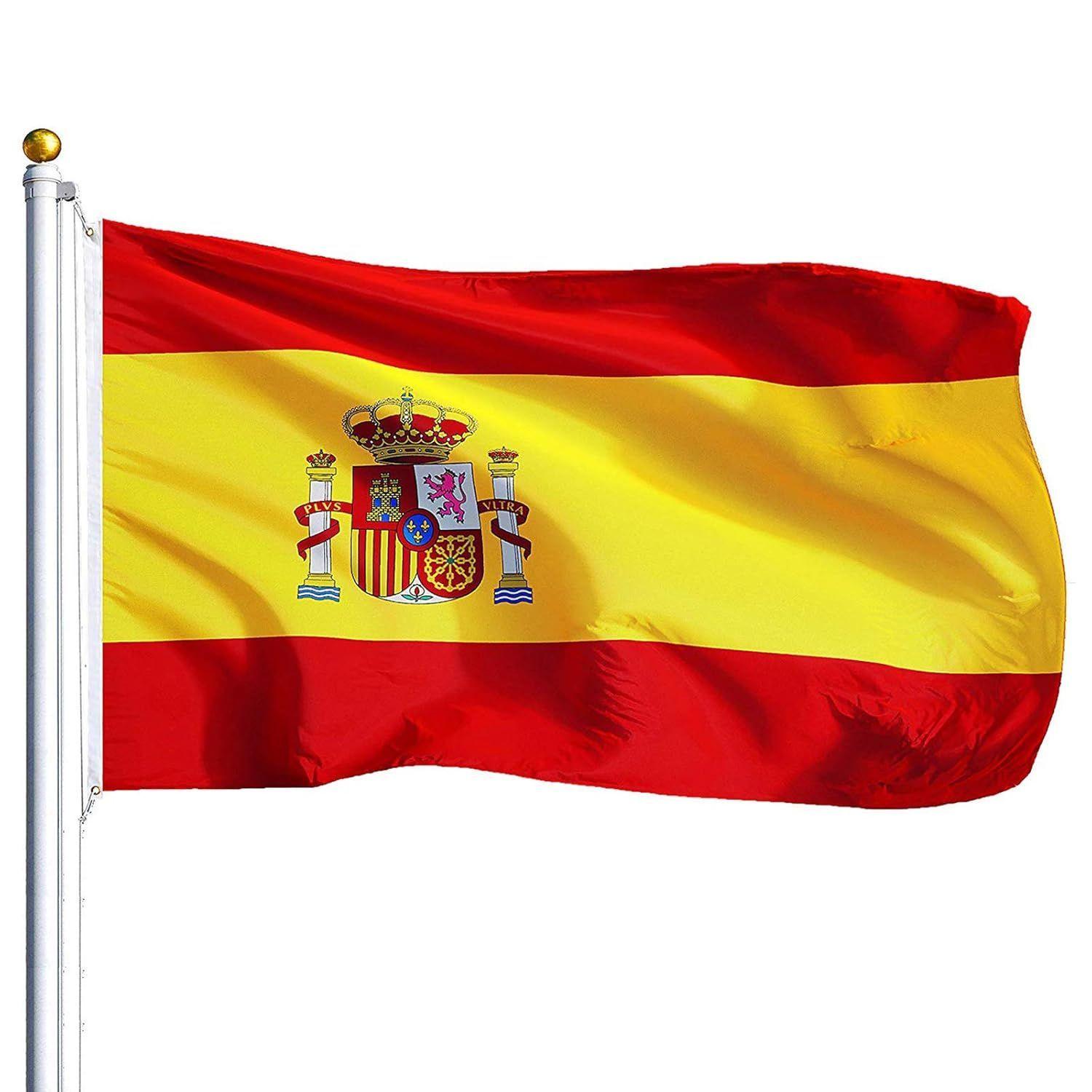 Bandera España 60x90 CM  Estampada ojales metálicos-2