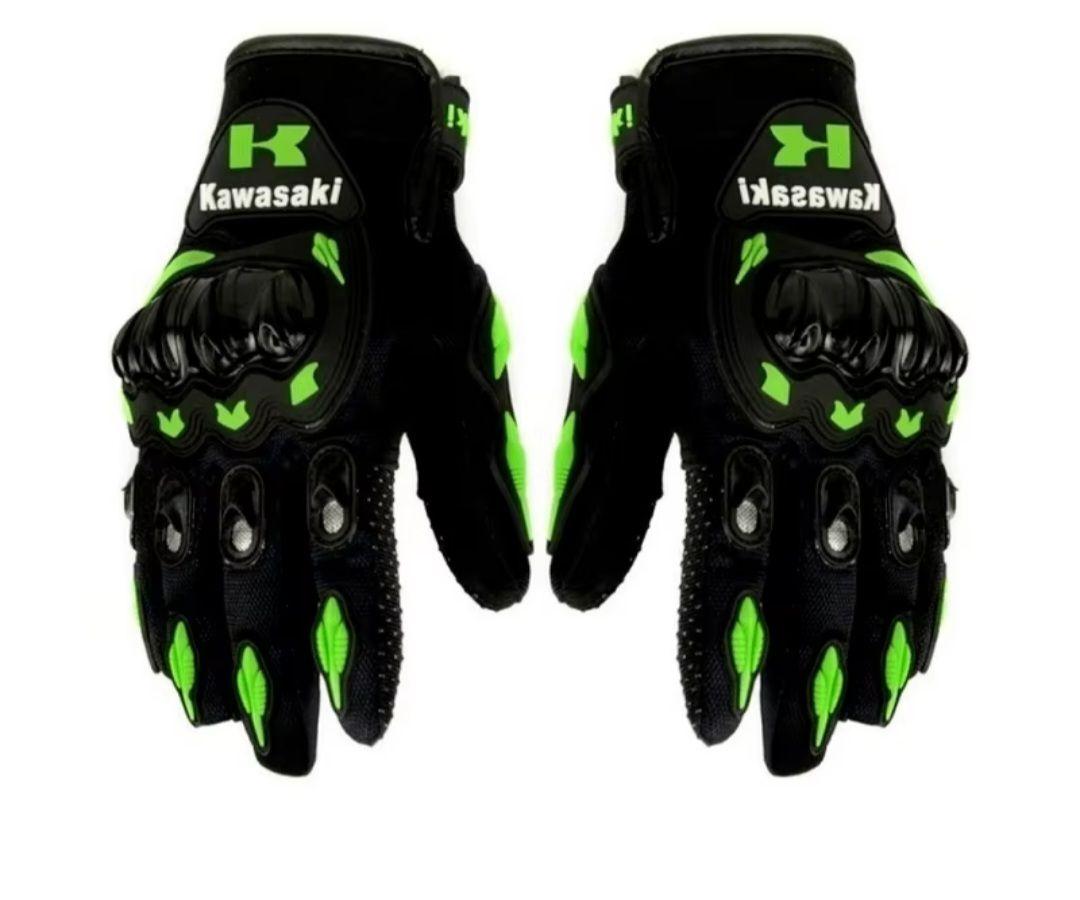 Guantes Kawasaki Moto Motocross Bicicleta Con Protecciones-2