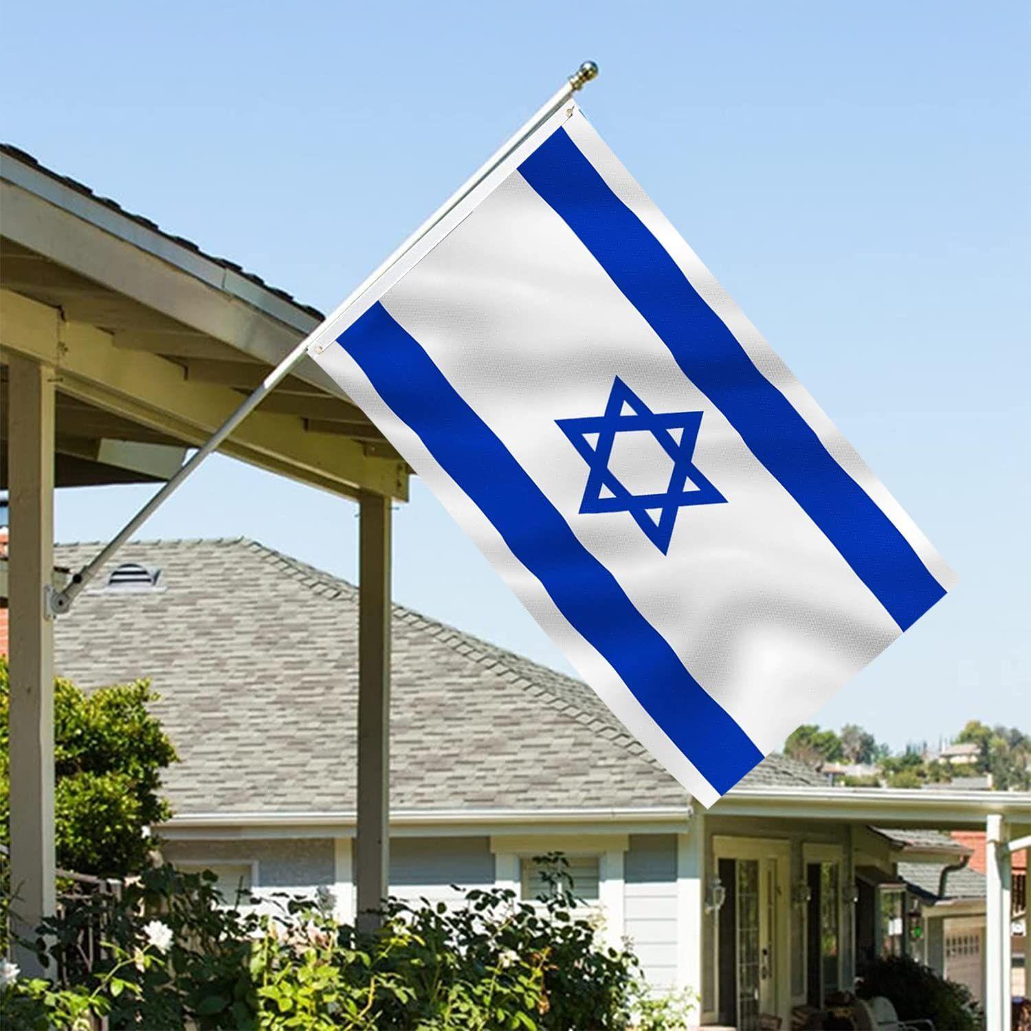 Bandera Israel 60x90 CM Estampada ojales metálicos-2