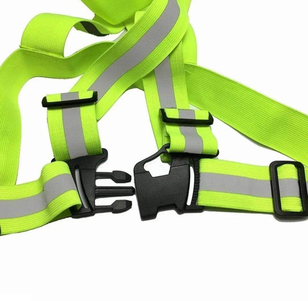 Arnés Reflectante De Seguridad Ajustable Elástico Bicicleta-2