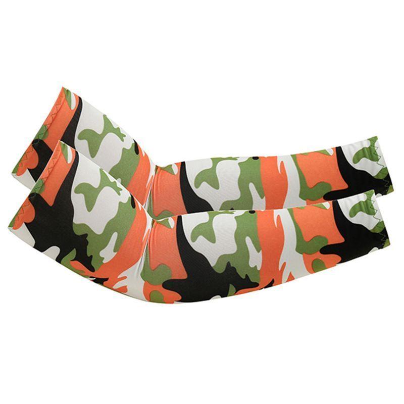 Sol Protección Solar Verano Radiación UV Mangas Brazos Camuflaje-0