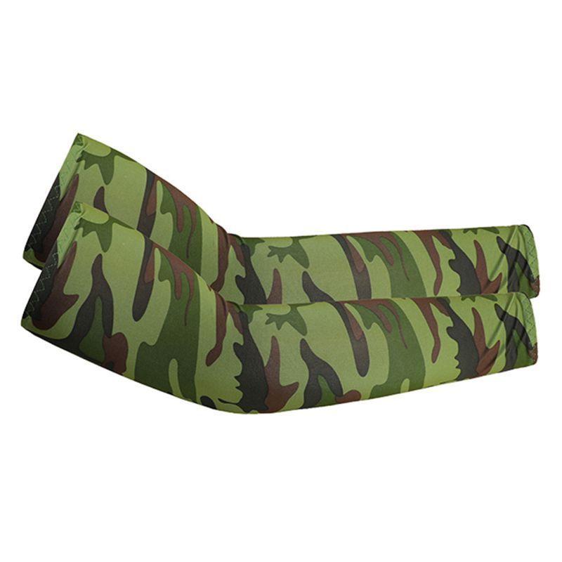 Sol Protección Solar Verano Radiación UV Mangas Brazos Camuflaje-0