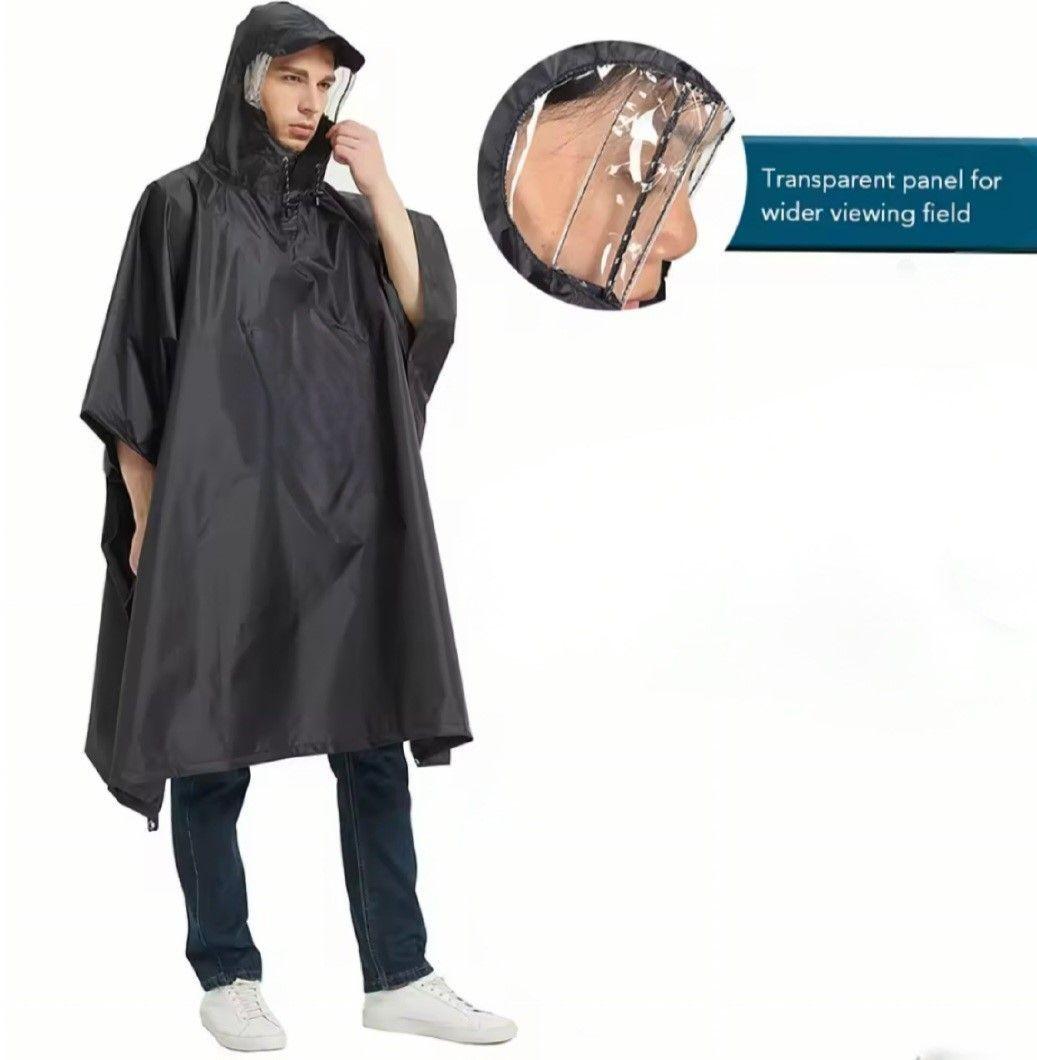 Capa Impermeable Poncho Para Lluvia Manta Agua Pvc Capucha-3