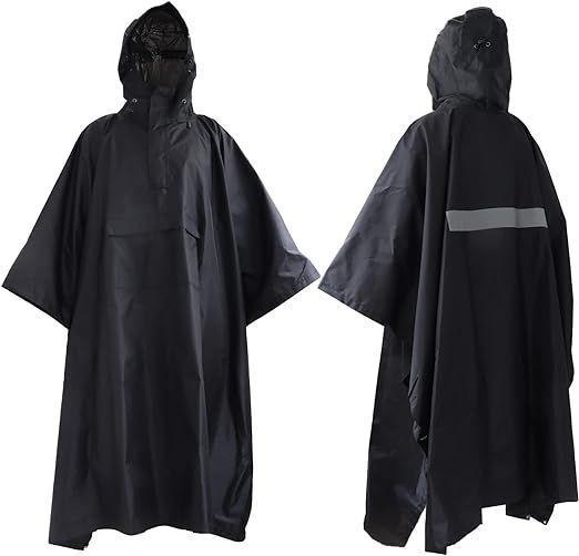 Capa Impermeable Poncho Para Lluvia Manta Agua Pvc Capucha-4