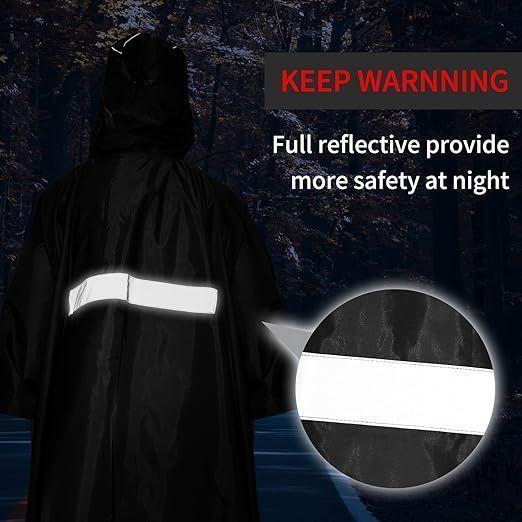 Capa Impermeable Poncho Para Lluvia Manta Agua Pvc Capucha-5