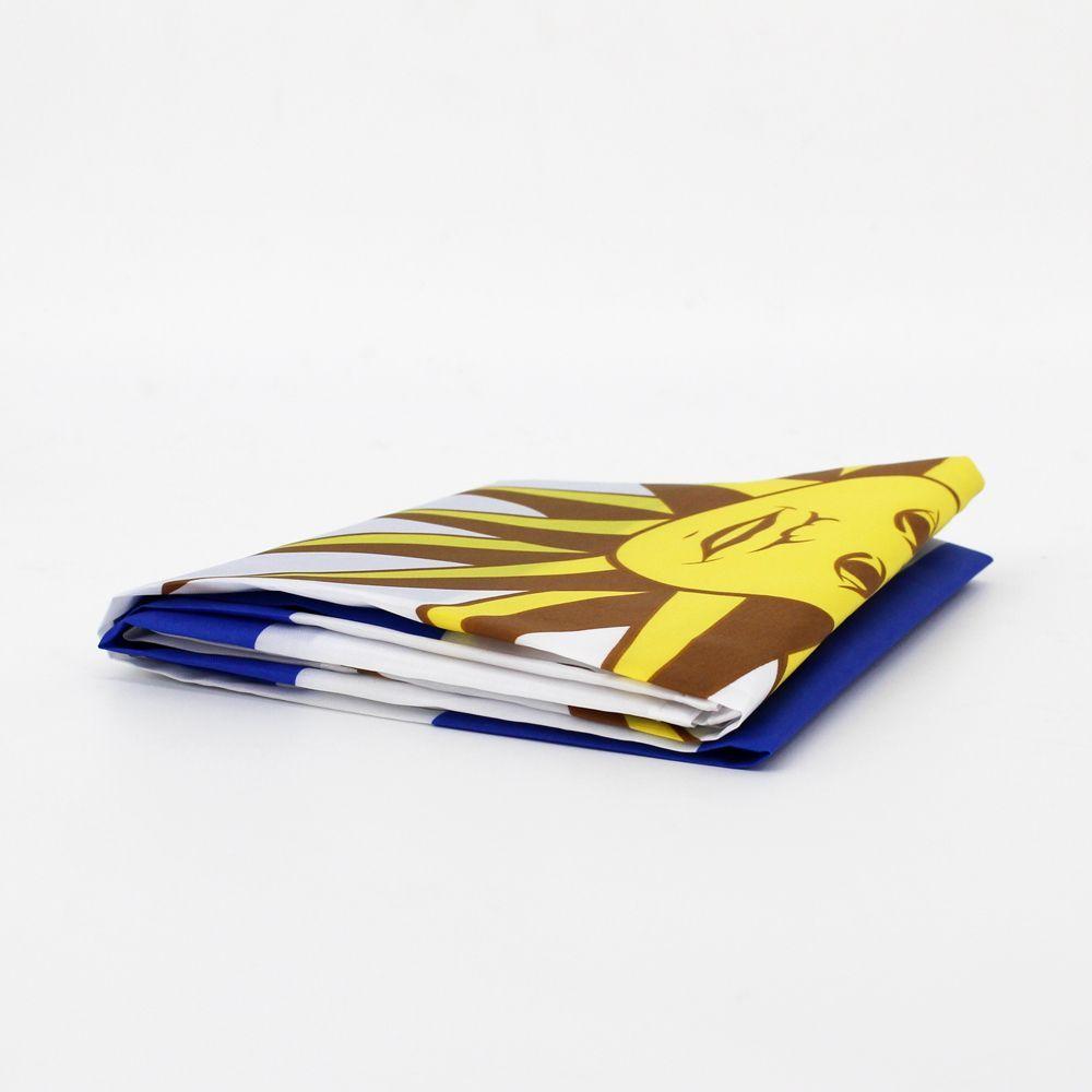 Bandera Uruguay 60x90 CM Estampada ojales metálicos-2