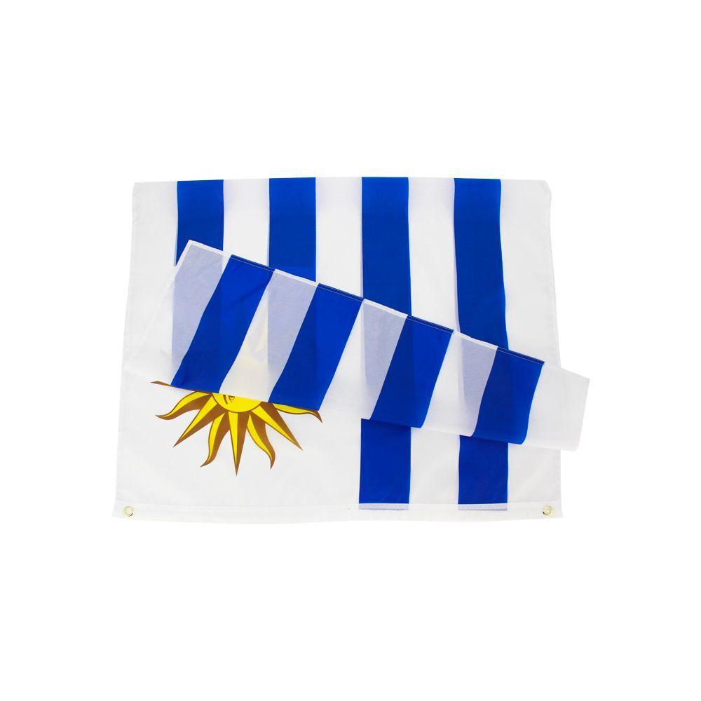 Bandera Uruguay 60x90 CM Estampada ojales metálicos-3