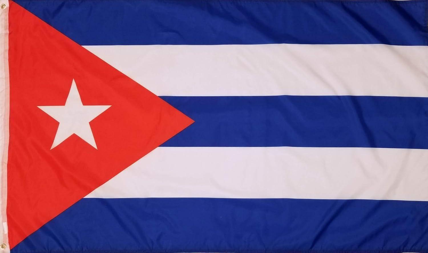 Bandera Cuba 60x90 CM Estampada ojales metálicos-3