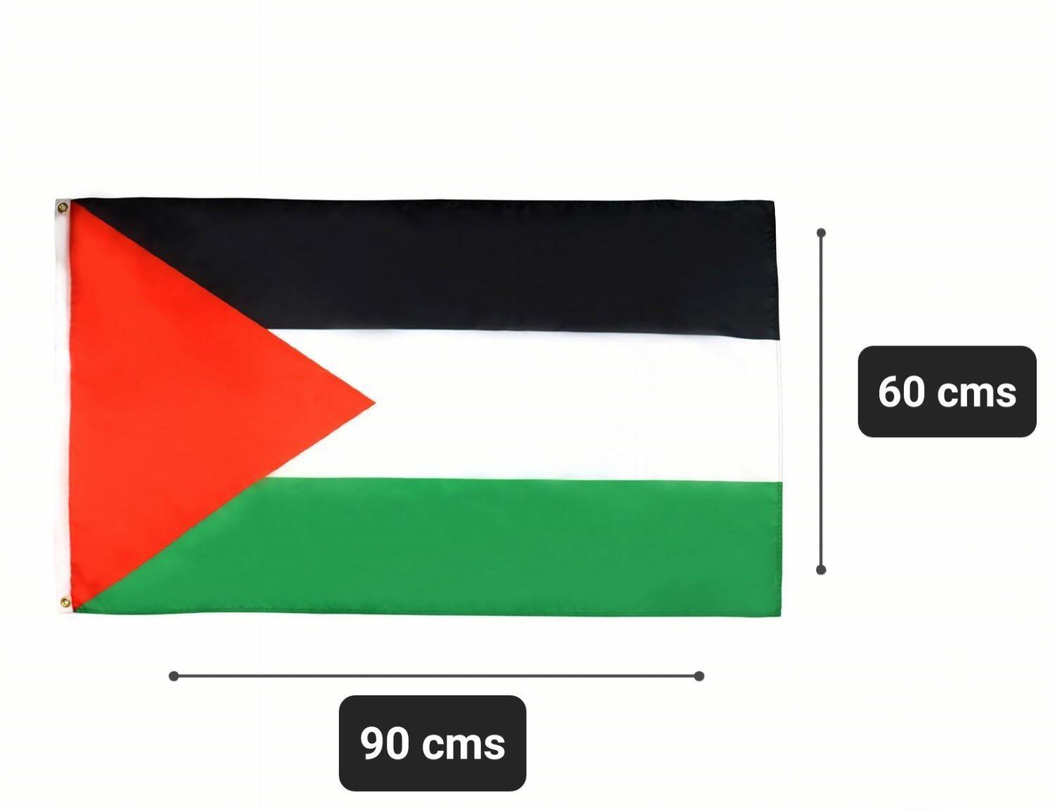 Bandera Palestina 60x90 CM Estampada ojales metálicos-2