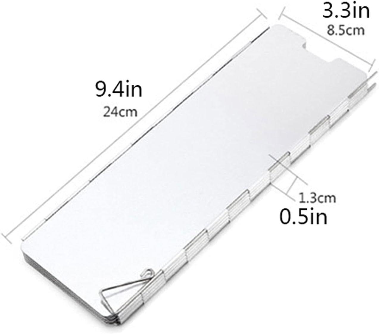 Protector De Viento Cocinilla Plegable Portatil Aluminio-3