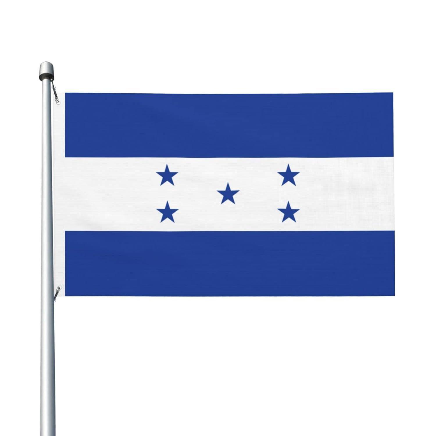 Bandera Honduras 60x90 CM Estampada ojales metálicos-2