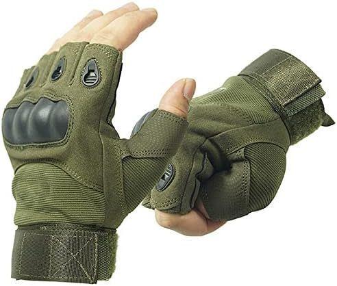 Guantes Tácticos Protecciones Cortos Militar Moto Airsoft Outdoor-5