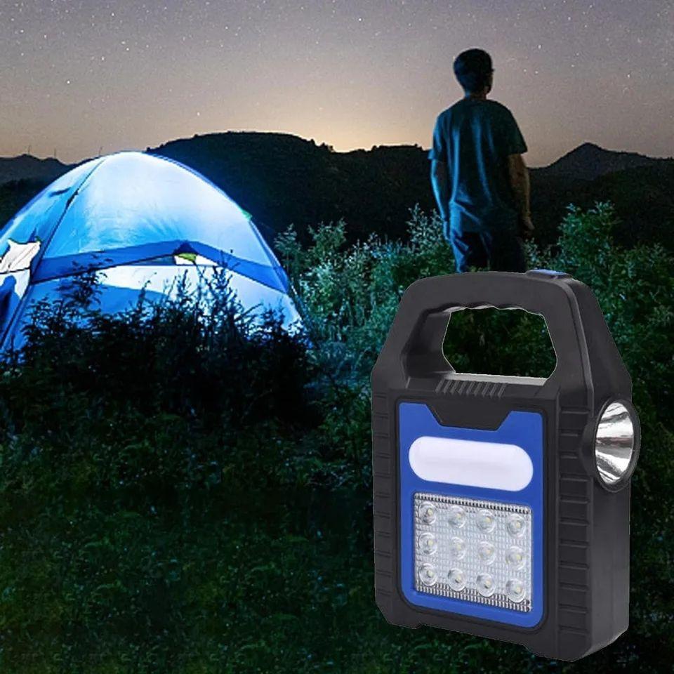 Lampara Linterna Solar Y Recargable Usb Emergencia-3