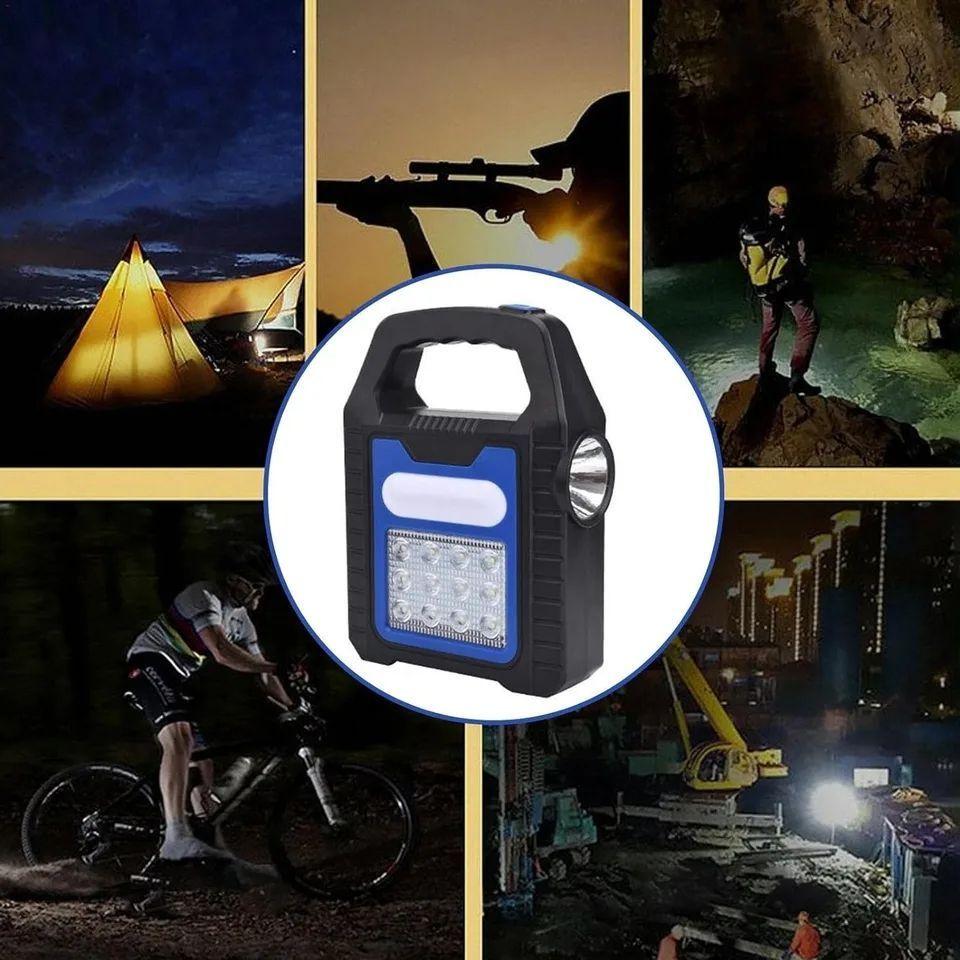 Lampara Linterna Solar Y Recargable Usb Emergencia-4