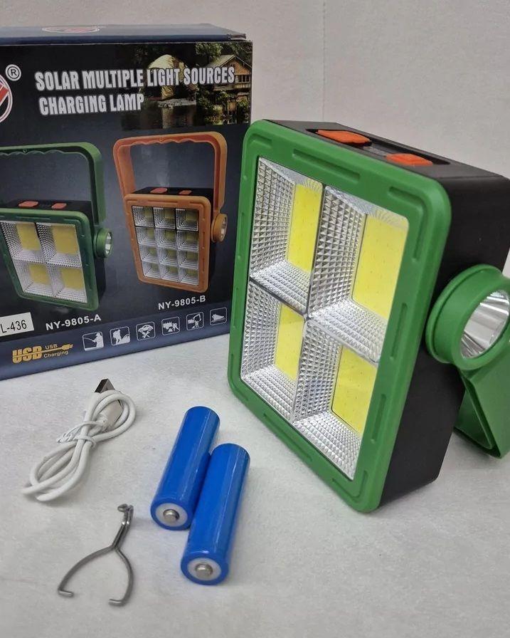 Lampara Linterna Solar Y Recargable Usb Emergencia-5