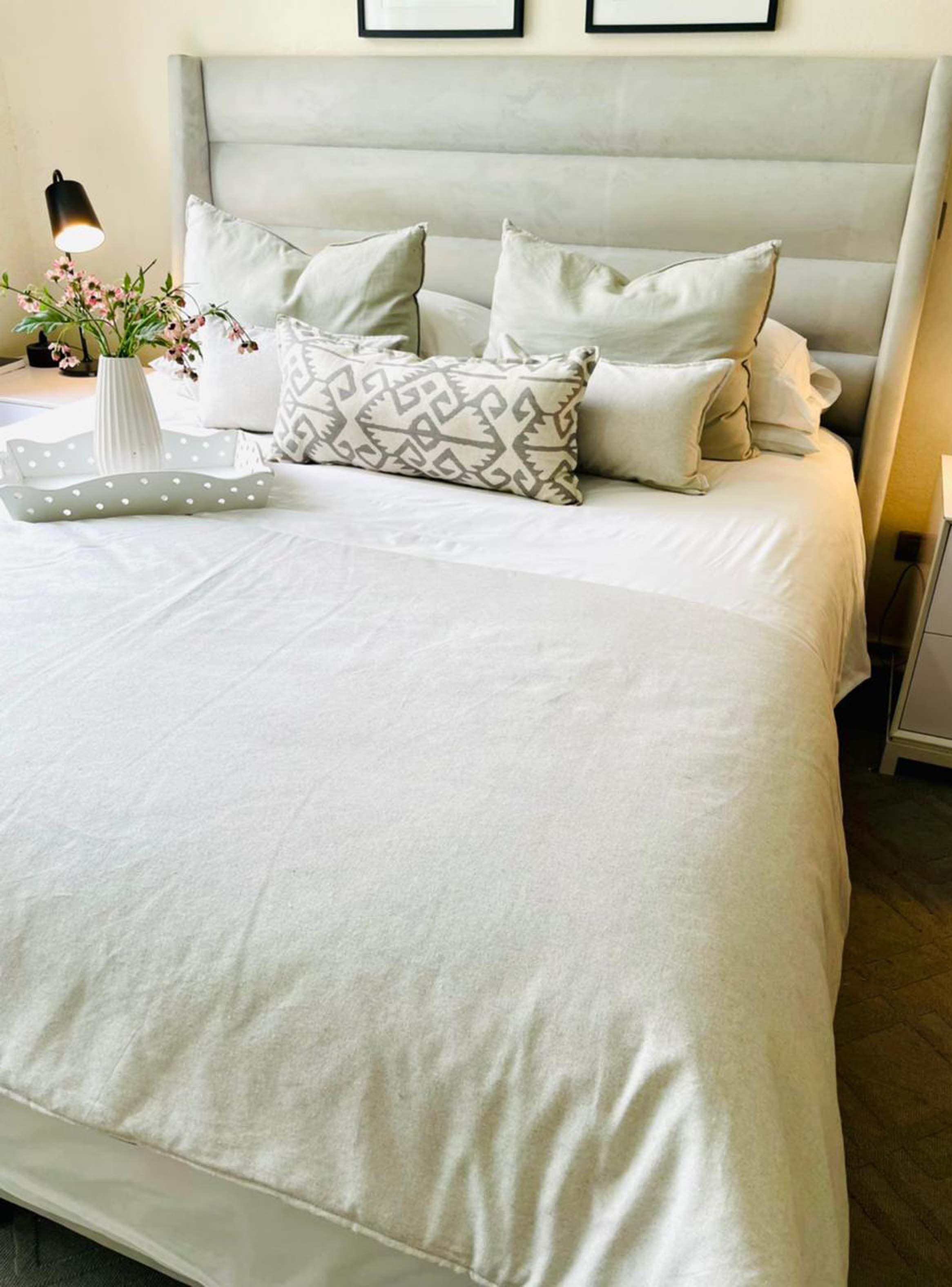 Piecera Duo Palo Rosa / Gris Claro 270 x 95 cm-3