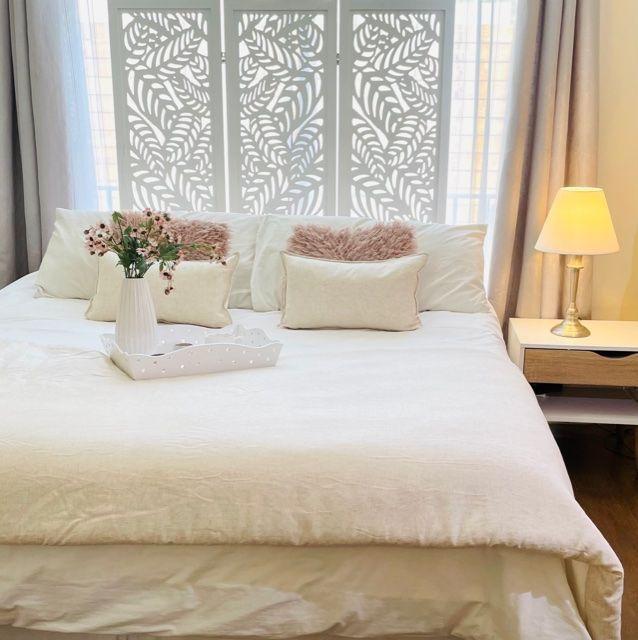 Set Piecera Lino Crudo 80 x 140 + 1 cojín 50 x 30 cm Antonia Paz-1