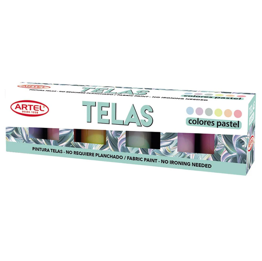 Estuche Pintura Pastel Telas 6 colores ARTEL-0