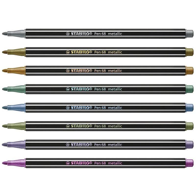 Stabilo 6 Pen 68 Metallic Marcadores Metálicos Caja Metálica-3
