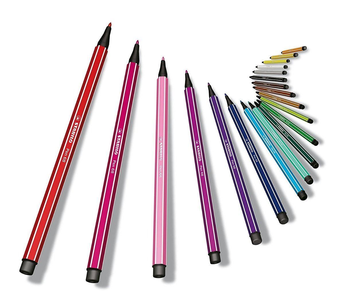 Set Stabilo Pen Point 68 Marcadores Punta Fina 40 Colores-2
