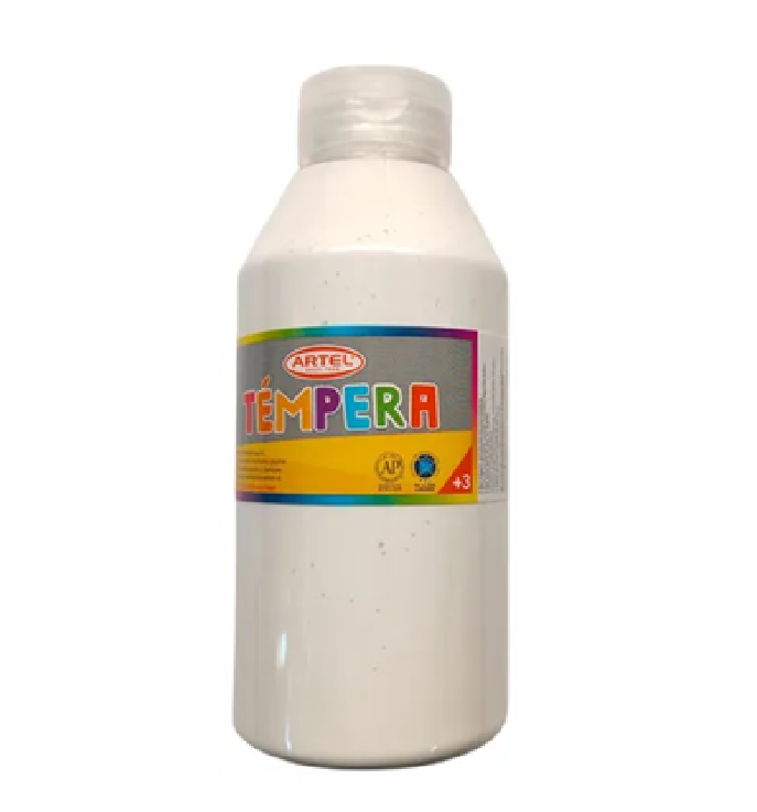 Frasco 500ml Tempera blanco 11-0