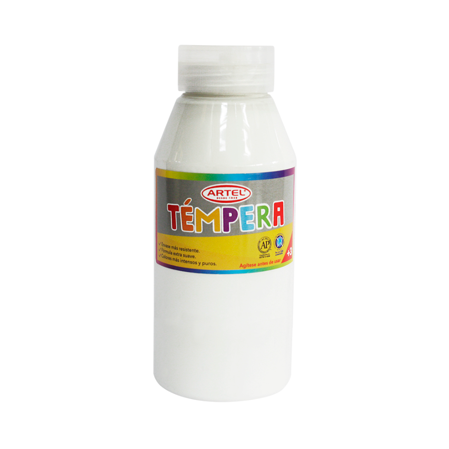 Frasco 500ml Tempera blanco 11-1