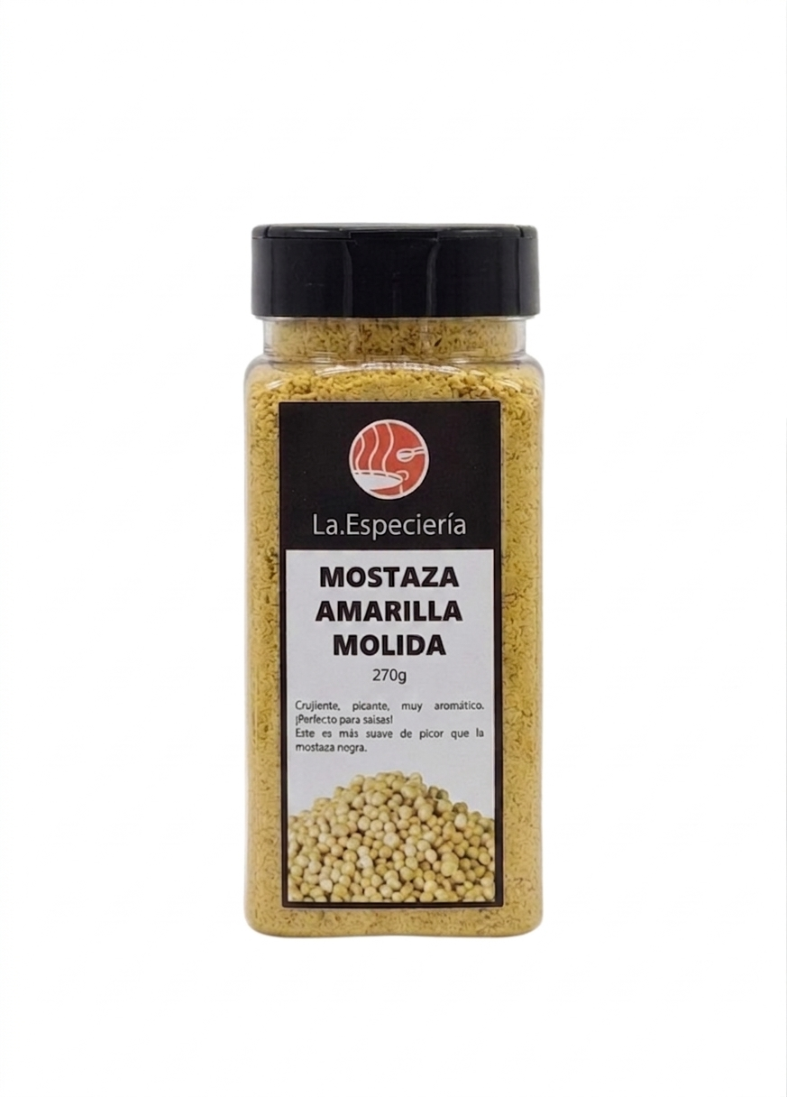 Mostaza Amarilla Molida 270g La Especieria , Natural Sin Preservantes Flia-0