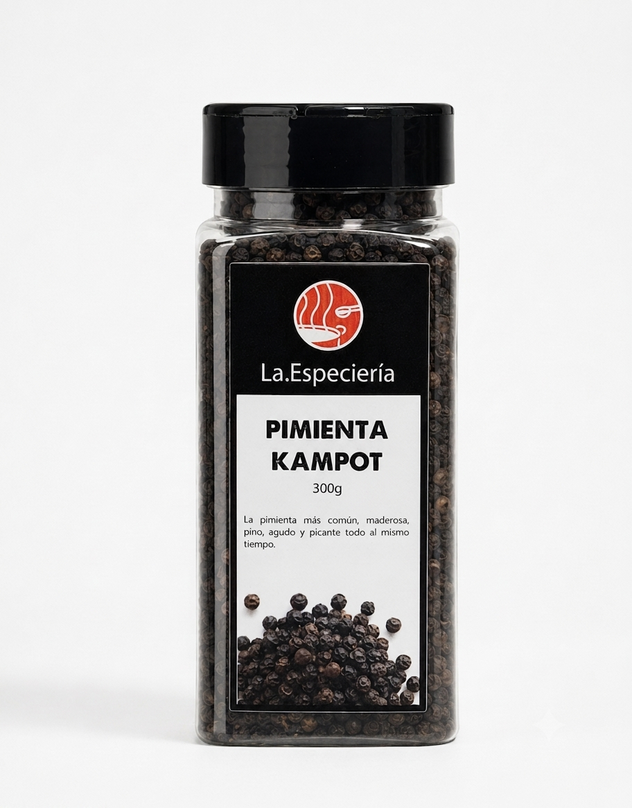 Pimienta Kampot E. Origen Exclusivo Aroma Intenso y Sabor Superior La Especiería 300gr-0