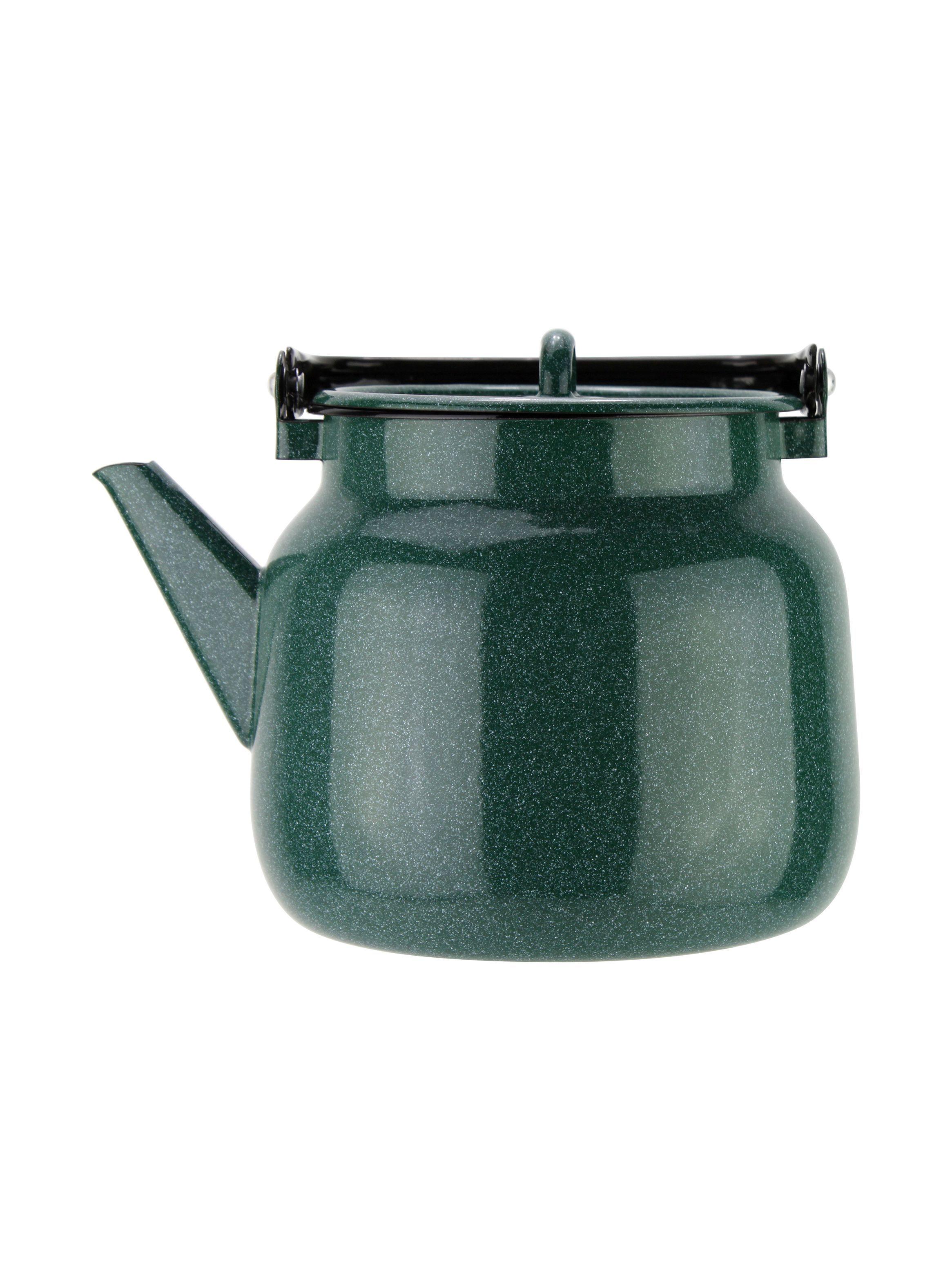 Tetera Acero Esmaltado 2L Verde Fundo-0