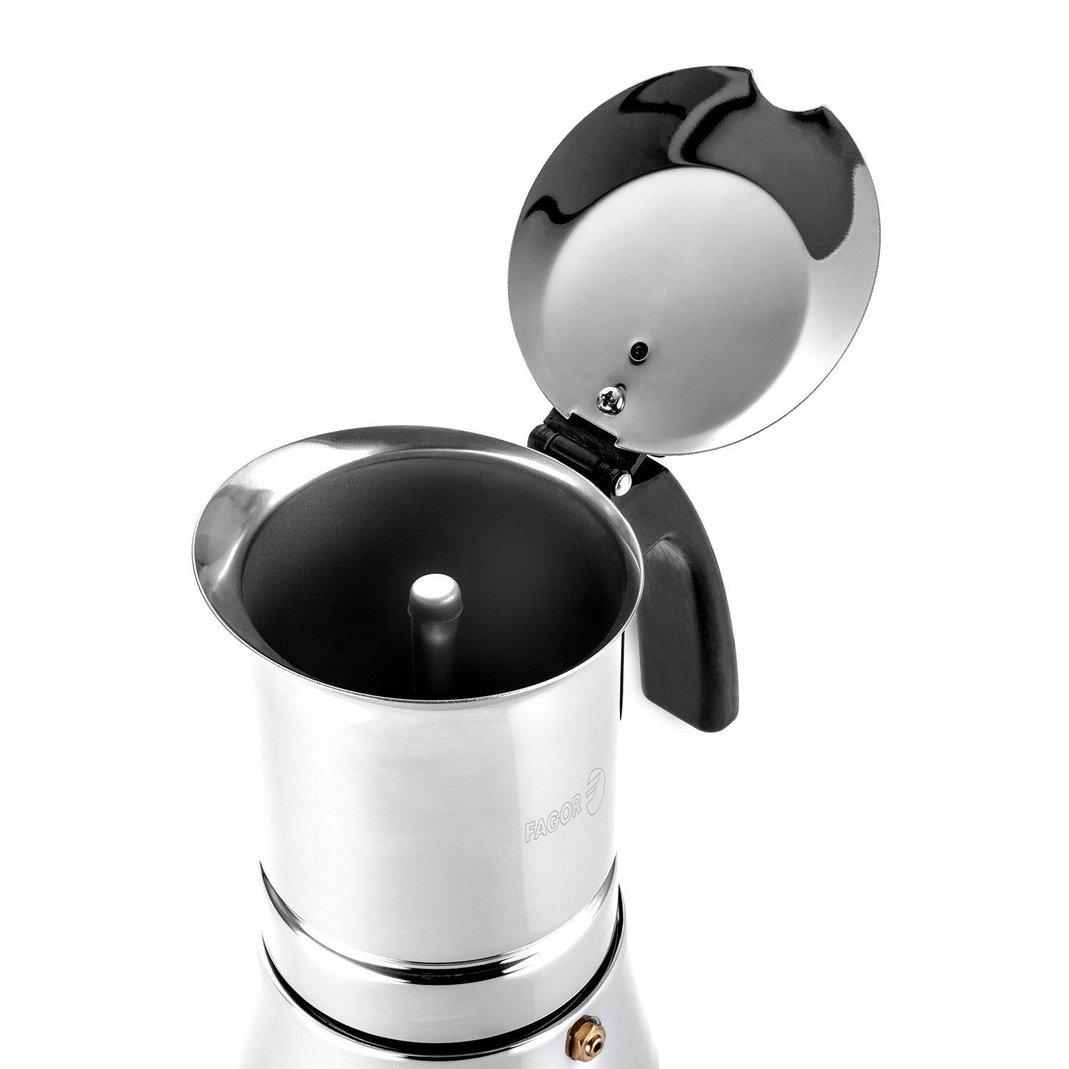Cafetera Italiana Inoxidable 10 Tazas Étnica-5