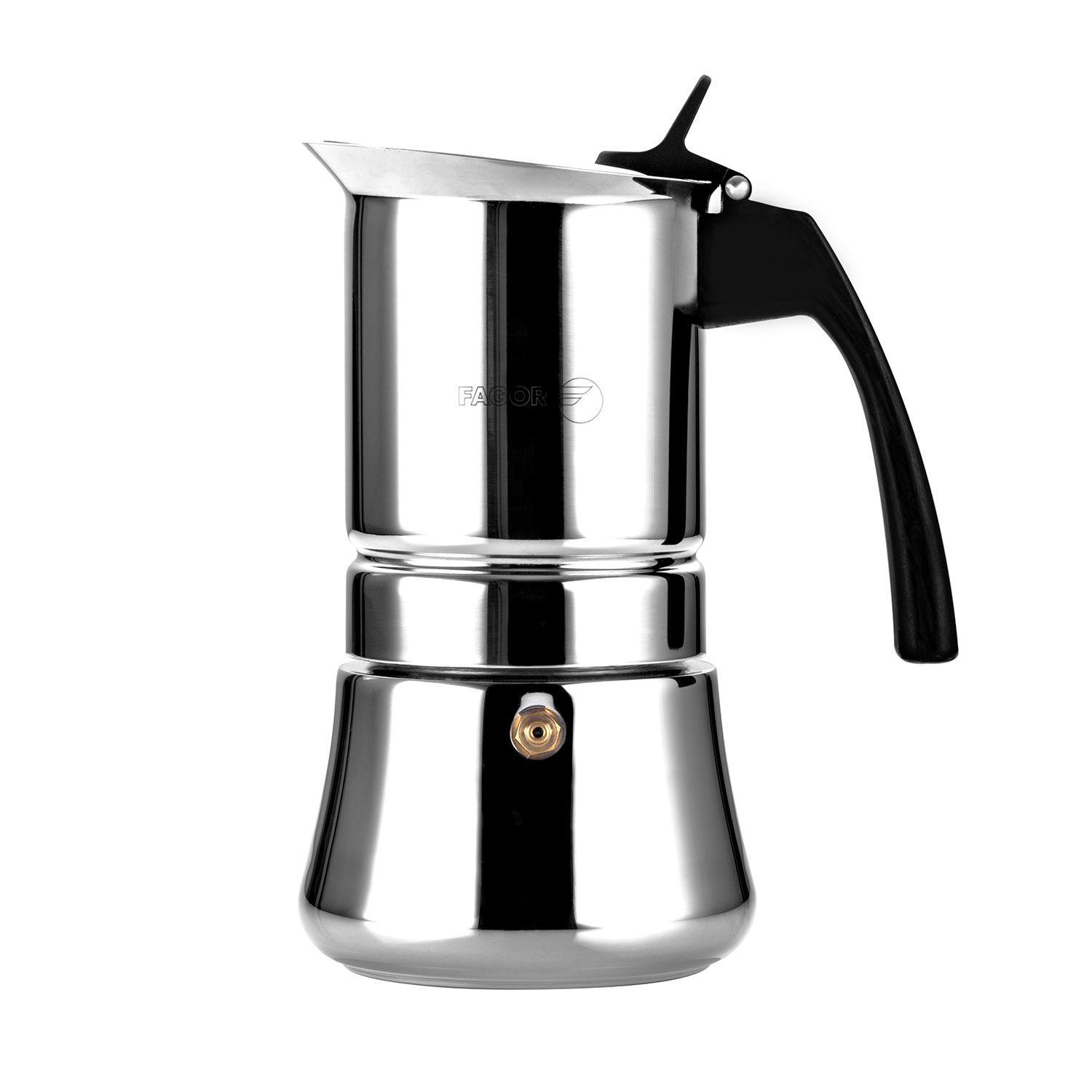 Cafetera acero inoxidable 4 Tazas Etnica Fagor-1
