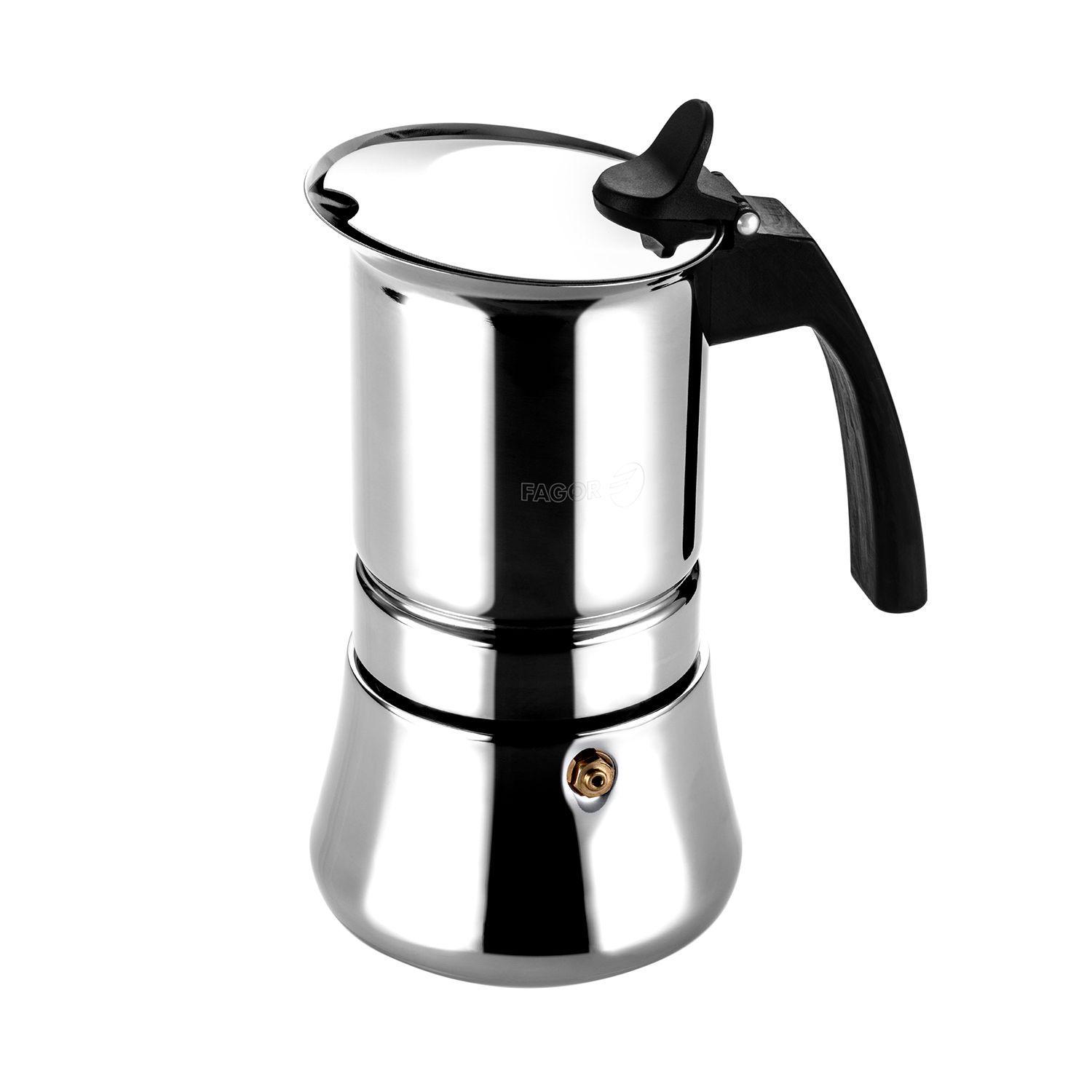 Cafetera acero inoxidable 4 Tazas Etnica Fagor-0