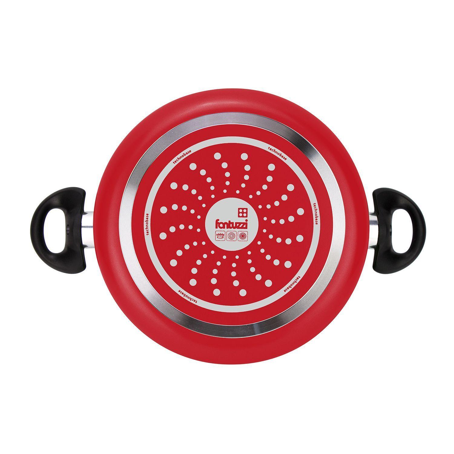 Batería Cocina Aluminio 6pzas Roja Gourmet-3