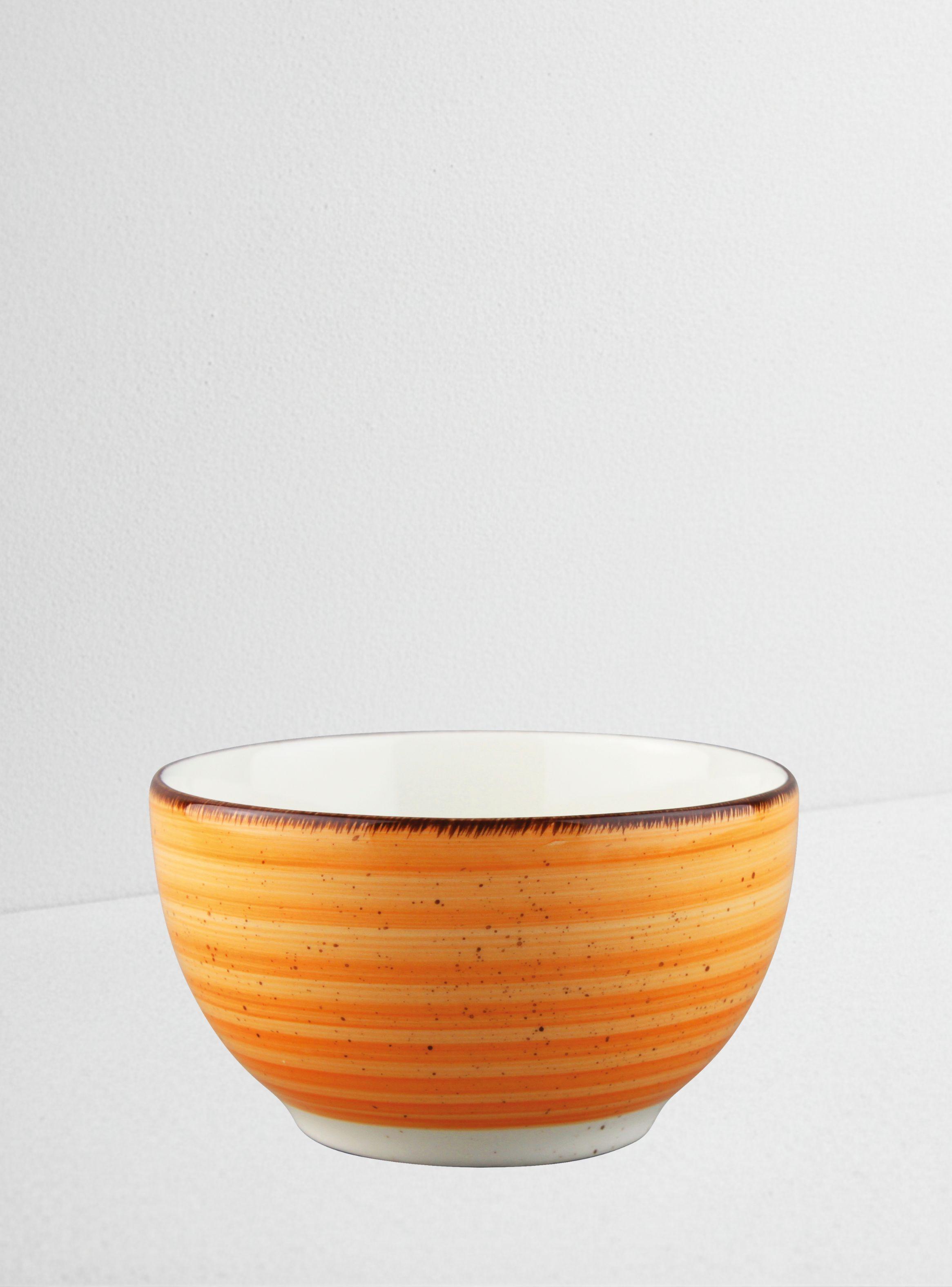 Juego vajilla cerámica 16 piezas naranja-3