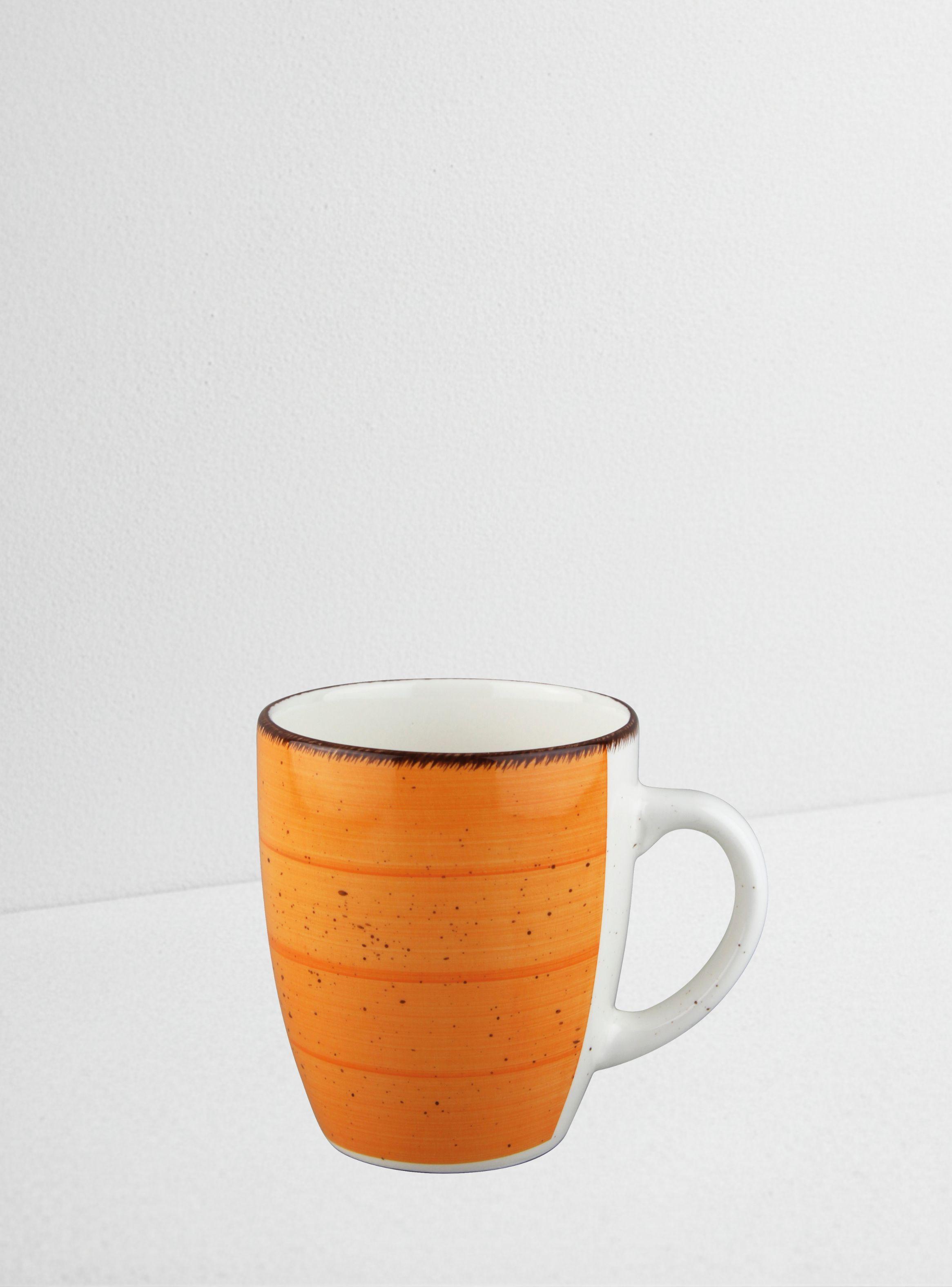 Juego vajilla cerámica 16 piezas naranja-4