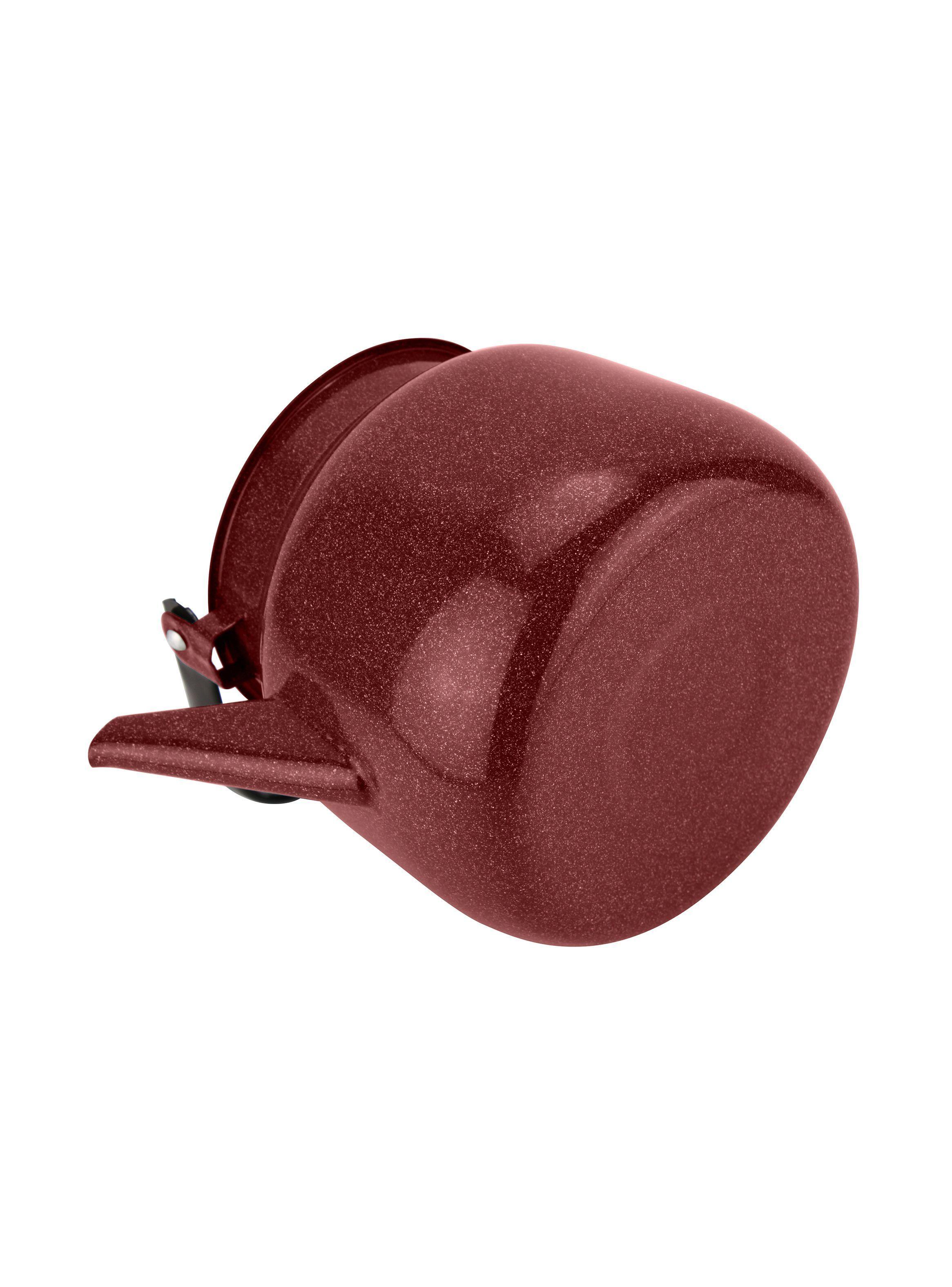 Tetera Acero Esmaltado 3,5L Rojo Fundo-2
