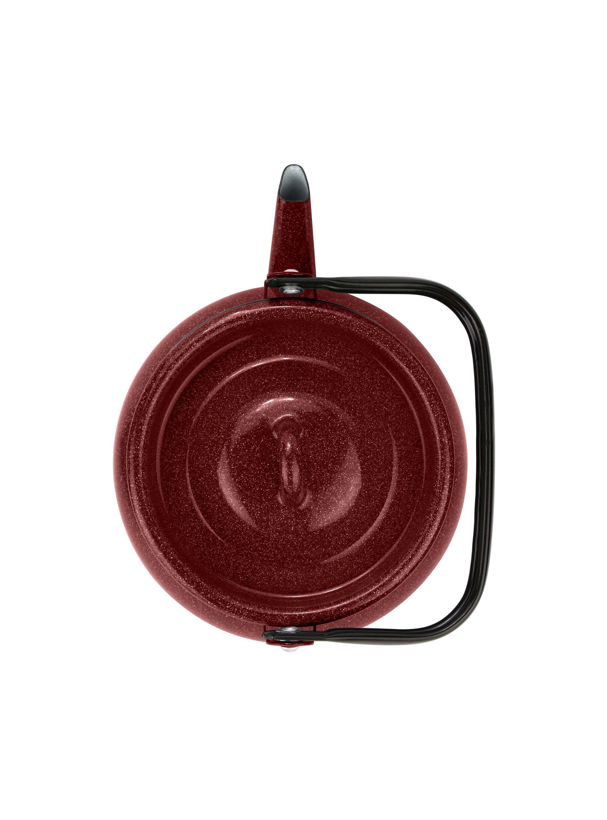 Tetera Acero Esmaltado 3,5L Rojo Fundo-3