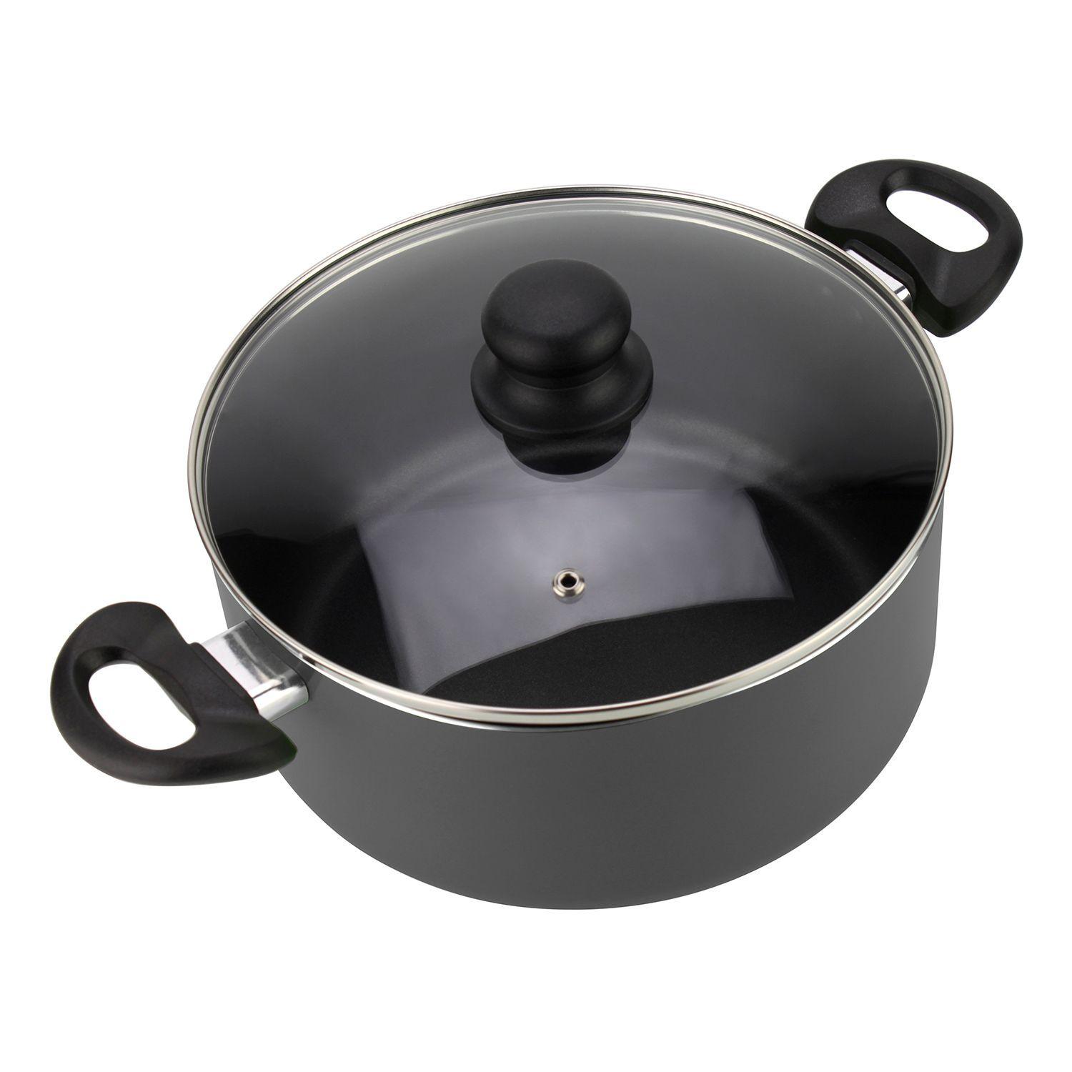 Batería de cocina de aluminio 8 Piezas Gris Gourmet-3