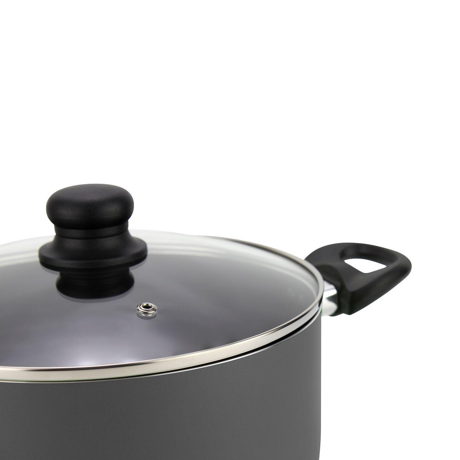 Batería de cocina de aluminio 6 Piezas Gris Gourmet-3