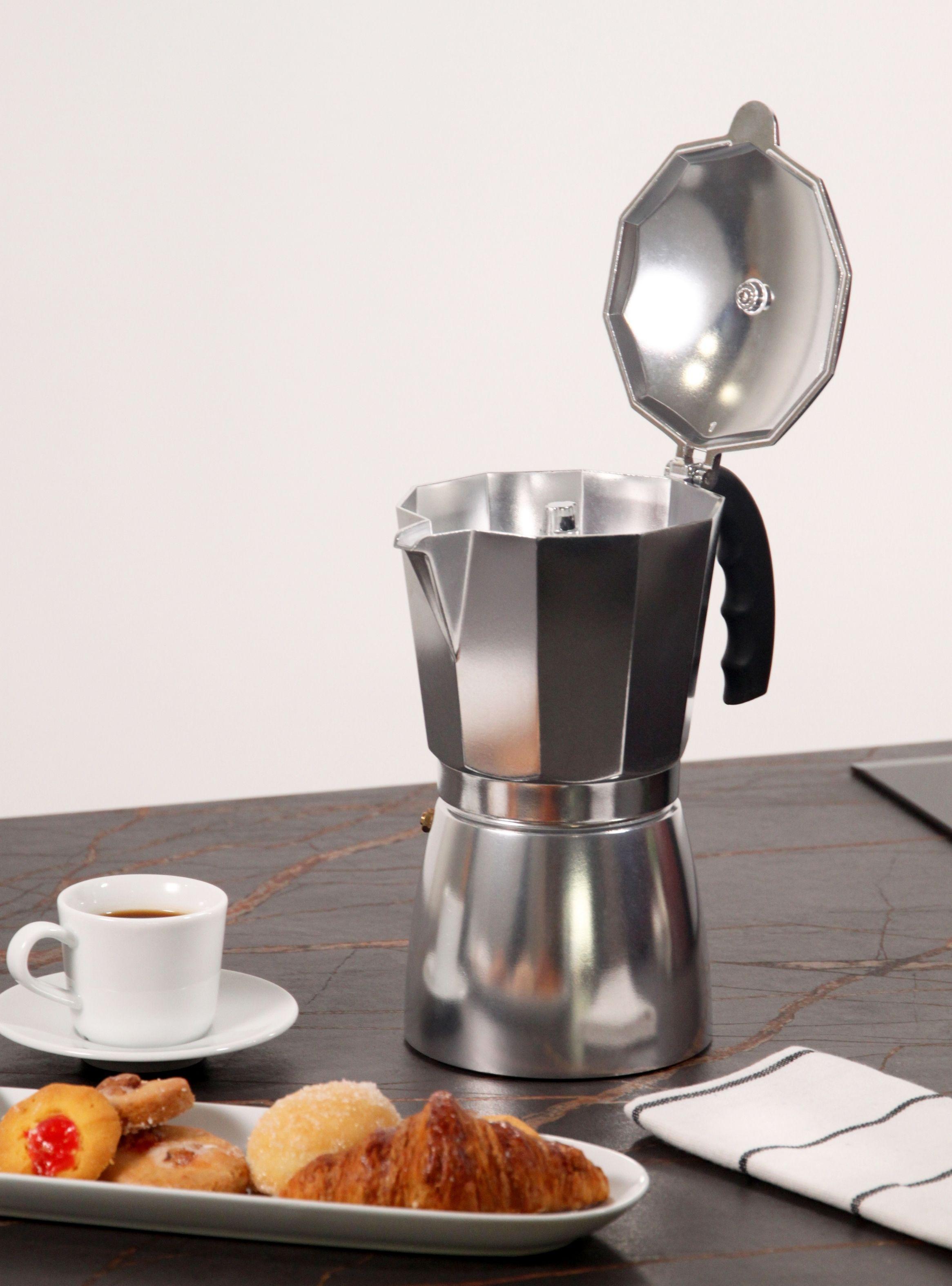 Cafetera Italiana Aluminio 12 Tazas Luna-2