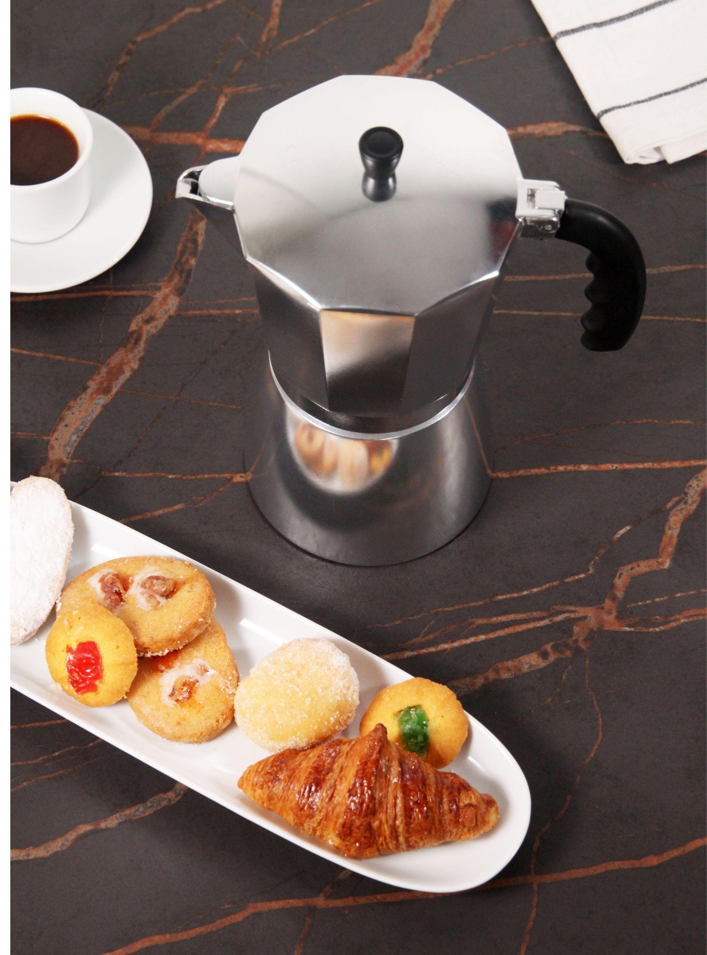 Cafetera Italiana Aluminio 12 Tazas Luna-3