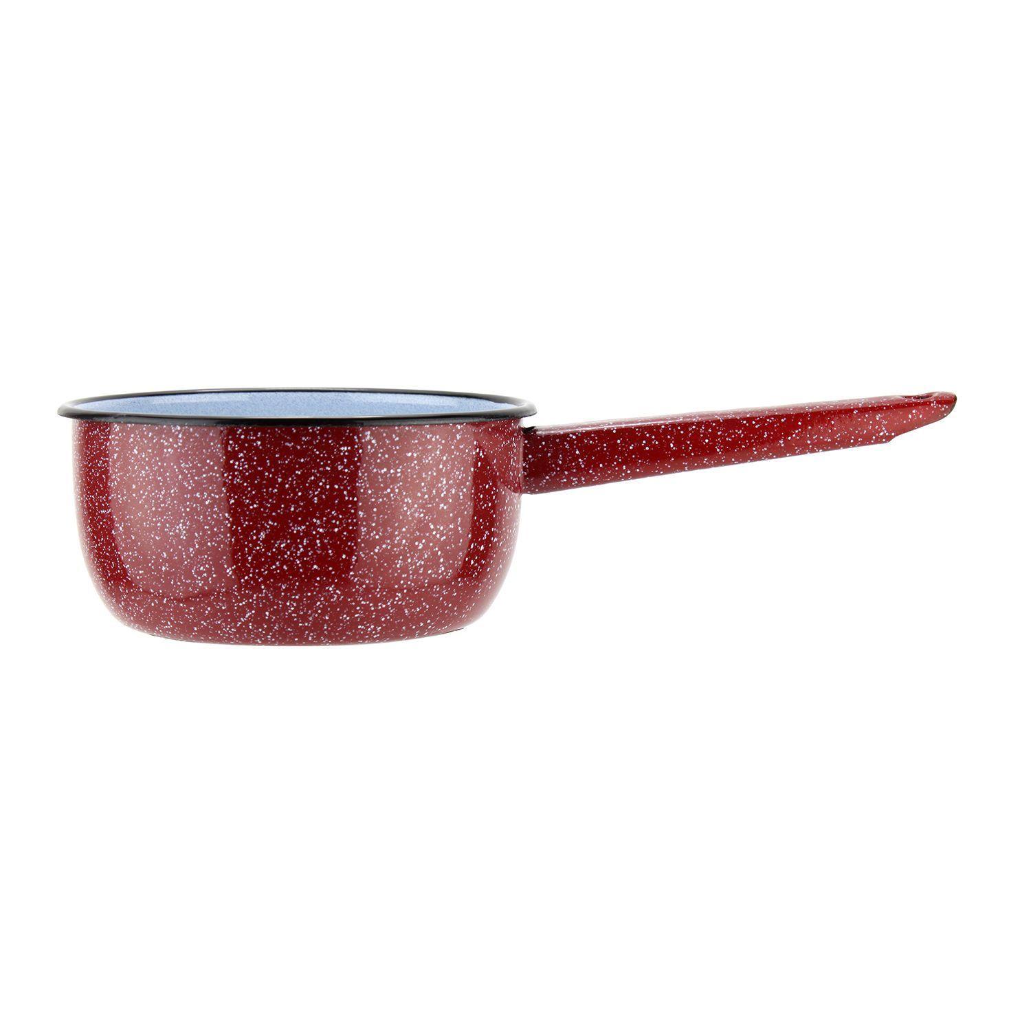 Cazo Acero Vitrificado 16cm Rojo Fundo-0