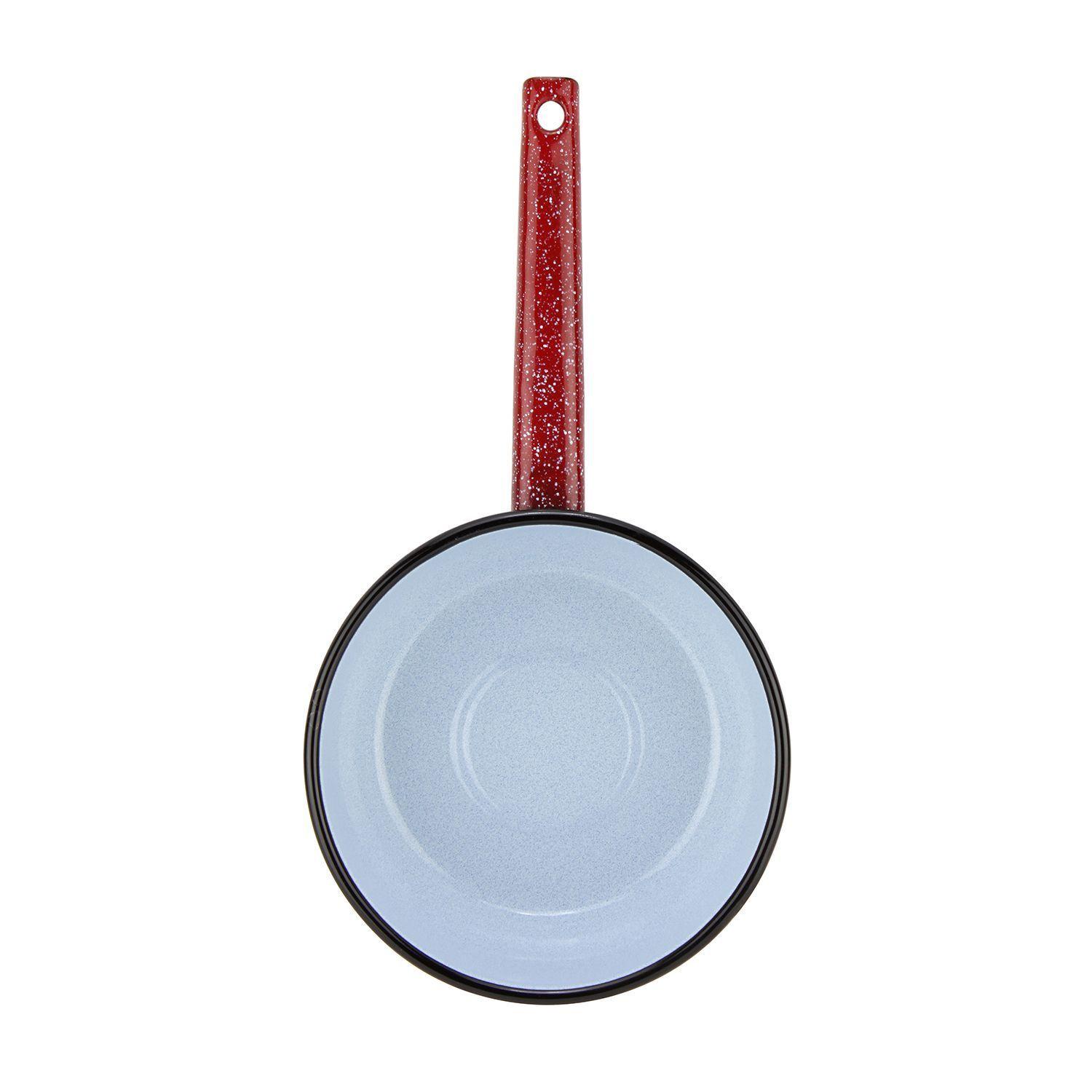 Cazo Acero Vitrificado 16cm Rojo Fundo-2