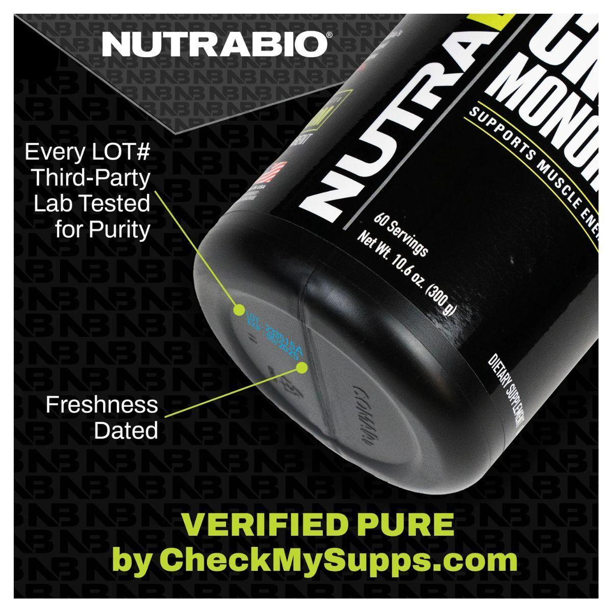 CREATINA MONOHYDRATE 300 GRS 60 SERV. NUTRABIO-3