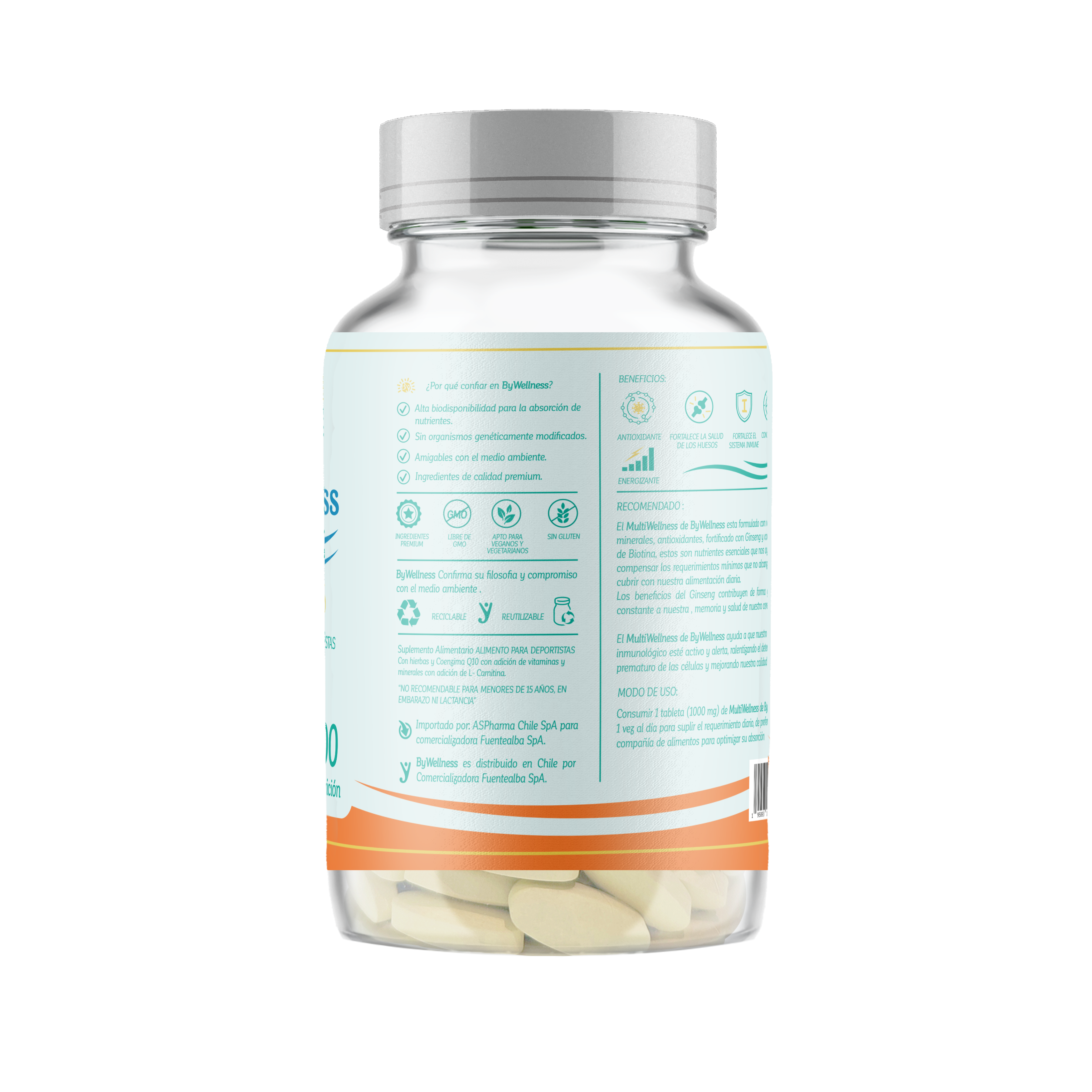 MULTIVITAMINICO VITAMINAS - MINERALES 100 TABLETAS- 100 SERVICIOS-2
