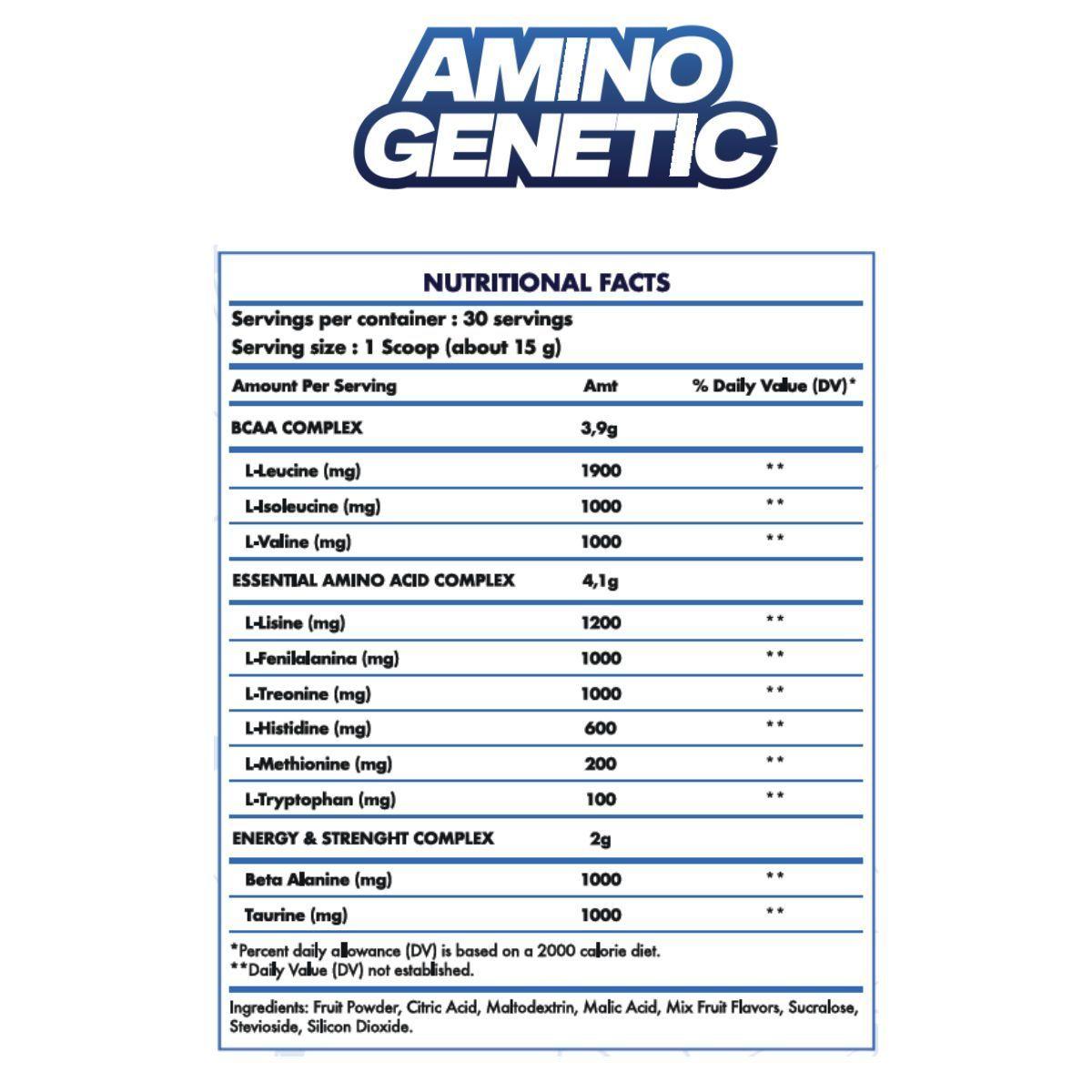 Aminoácidos Esenciales 4grs Eaas + 4grs Bcaa + Beta-alanina-3